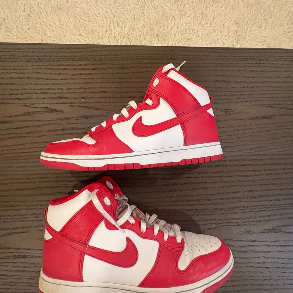 Nike Dunk High Championship White Red - Men's Size: 10.5 - Picture 3 of 7